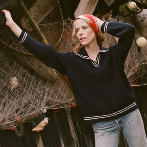 Doen Sweaters - Doen Voyage Sweater Deep Navy Small